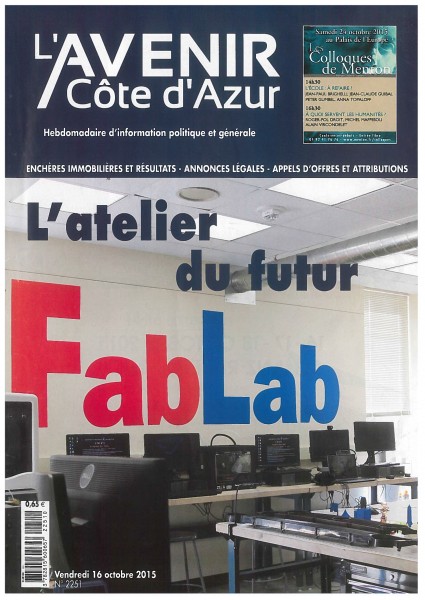 Reportage au coeur des FabLabs avec SoFAB (l’Avenir Côte d’Azur)