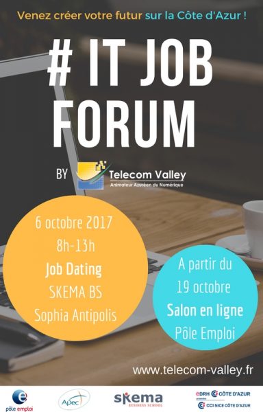 IT JOB FORUM BY TELECOM VALLEY- 6 Octobre 2017