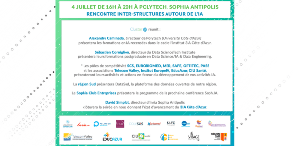 [ECOSYSTÈME] Cluster IA: Réunion inter-structures IA le 4 juillet à 16H à Polytech