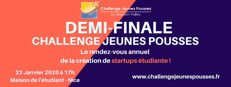 [Communiqué] Challenge Jeunes Pousses : demi-finale le 23 Janvier 2020 !