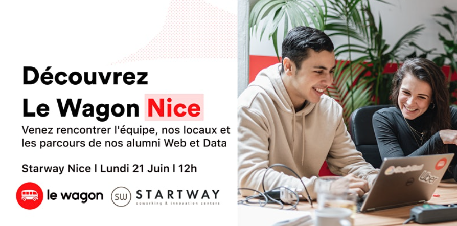 [actu adhérent] Le Wagon Nice : portes ouvertes le 21 juin 2021