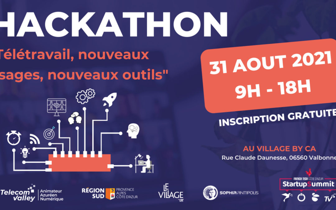 Un Hackathon pour répondre aux nouveaux besoins en matière de Télétravail, le 31 août à Sophia Antipolis