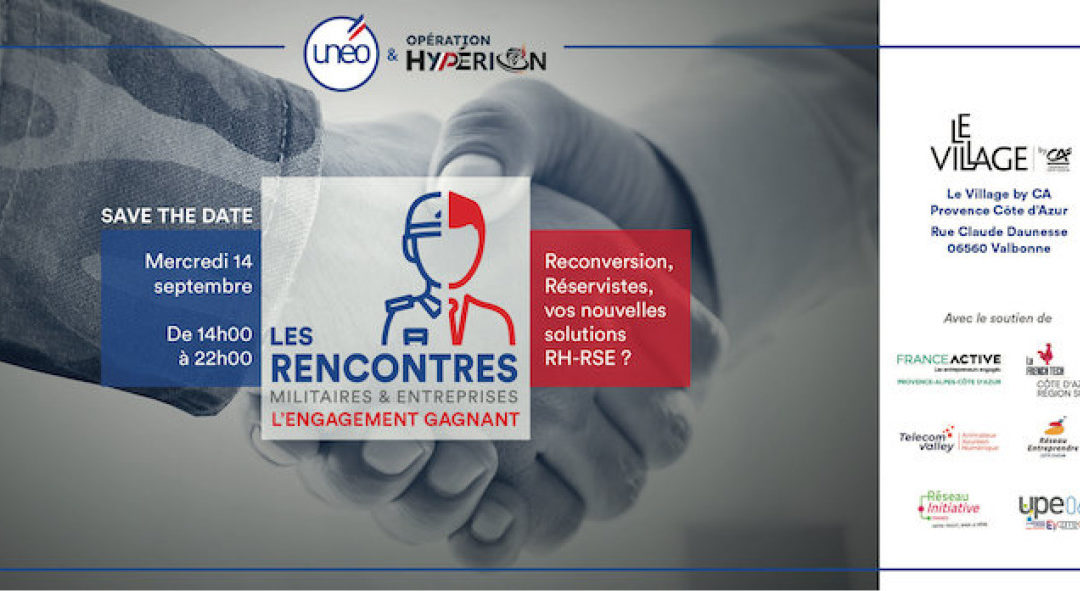 Telecom Valley, partenaire de l’événement « Militaires & Entreprises: l’engagement gagnant », le 14 septembre