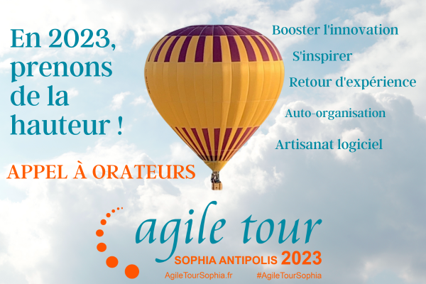 AGILE TOUR SOPHIA 2023 : APPEL À ORATEURS