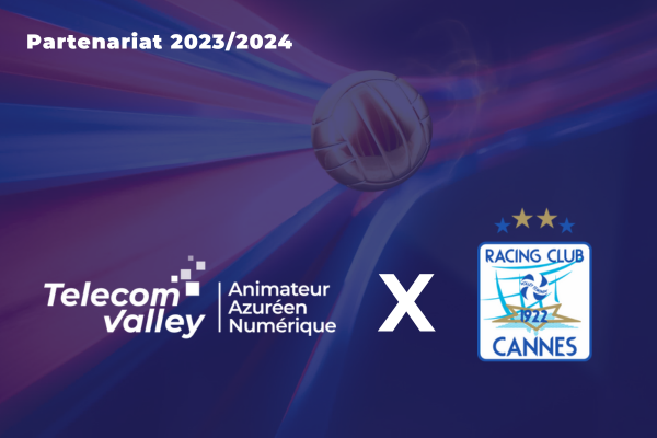 Telecom Valley rejoint les partenaires du RC Cannes Volley