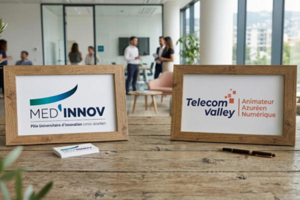Le PUI MED’INNOV et Telecom Valley signent une convention de partenariat
